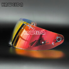 (Rosso Revo) Visiera per casco da moto HJC HJ-31 per casco antipolvere anti-UV HJC I70 I10