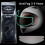 (Universal)Motorcycle Visor Anti-scratch Wind Shield Helmet Visor Full Face Fit for 1