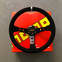 Universele 350MM Diepe Schotel Racing MOMO Stuurwiel Auto Suède JDM Stuurwiel Volantes Voor VW HONDA