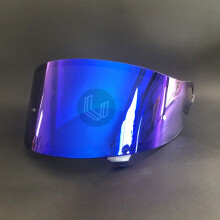 Visiera per casco Glamster CPB-1V (blu intenso) Lente per casco da motocicletta, visiera per casco retrò