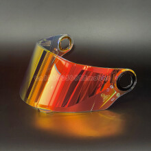 (Rosso Revo) Visiera per casco integrale da moto LS2 FF358 multicolore, lente opzionale adatta