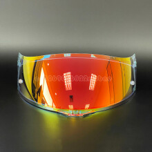 Visiera per casco AGV K5 K5S K3SV K1 (Rosso Revo Trasparente) Lente antigraffio