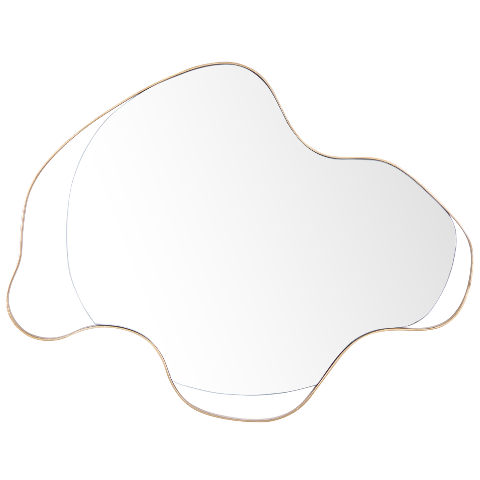 Wall Mirror MELUN 77 cm 59 cm Metal Gold