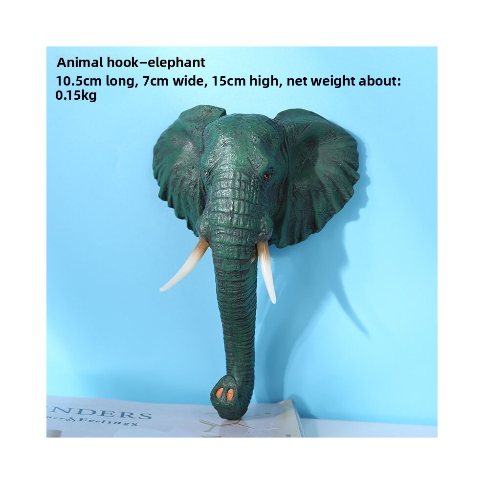 (Elephant) Resin Modern Animal Wall Hooks For Home Office Decor With Designs Zebra Giraffe-image-OPC-PGXTXMT-NEW