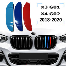 (2018-2021 x3 G01)3 stücke ABS Auto Kühlergrill Streifen Trim Clip Für BMW X3 2022 E83 F25 G01 M Power