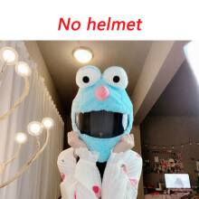 (M-Niebieski ELMO) Urocze zwierzątka, świnia, królik, nowy pluszowy pokrowiec na kask motocyklowy