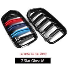 (Glanz M Coloe)Niere Grille Für BMW X2 F39 SUV Sport Racing Grill Glänzend Schwarz ABS Auto Zubehör