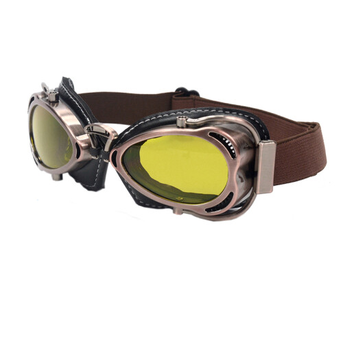 (Ασημί)Mooreaxe Μοτοσικλέτα γυαλιά ηλίου για Harley Chopper Cruiser Scooter Bob 2