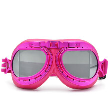 (Pink Frame Silver)Bjmoto moto Pink Goggles Glasses Vintage Pilot γυαλιά για μοτοσυκλέτα