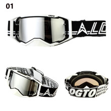 (1) LOGTO Kask motocrossowy Gogle wiatroodporne z anty-UV MX ATV MTB Off Road Bike