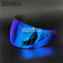 Visiera per casco da moto integrale (blu) anti-UV per