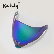 (Placcatura verde M-09) Visiera per caschi da moto 2023 per ICON Airflite anti-UV staccabile unisex