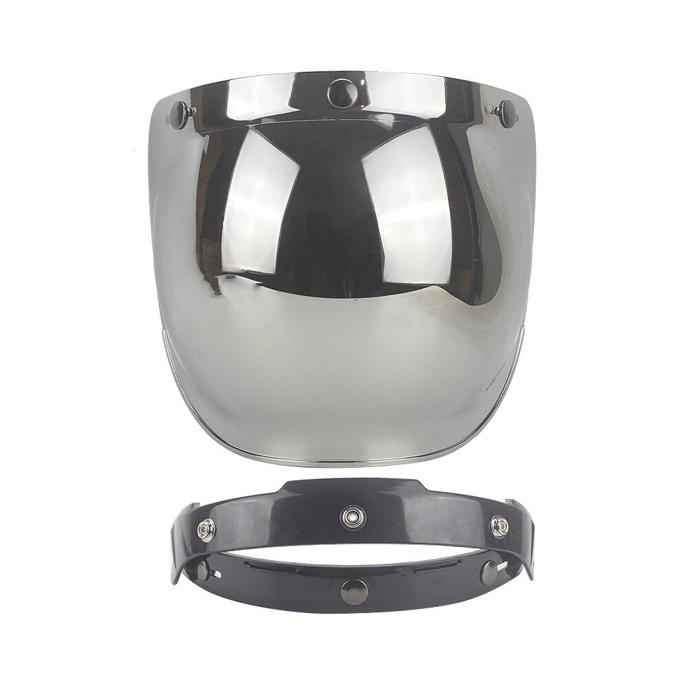 (B6) Pare-soleil pour casque de moto / visière pare-soleil à bulle pour lentille de casque de moto 3/4