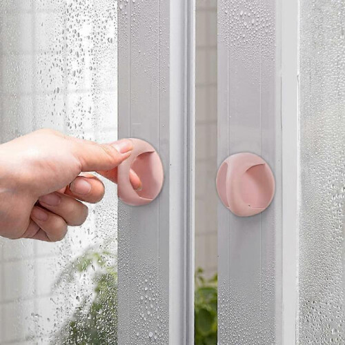 10 Pieces Round Self Adhesive Window Handle Helper, Self Stick Drawer Handles, Wardrobe Handle 2