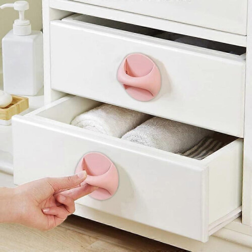 10 Pieces Round Self Adhesive Window Handle Helper, Self Stick Drawer Handles, Wardrobe Handle 1