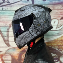 (L-11) LVS nowy kask motocyklowy męski i damski pełny kask z podwójnymi soczewkami