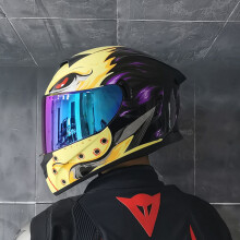 (xL-14) Nowy kask motocyklowy LVS dla mężczyzn i kobiet, pełny kask, podwójne soczewki, para