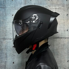 (xL-20) Kask modułowy z podwójnymi soczewkami, kask wyścigowy, unisex, standardowy, motocyklowy
