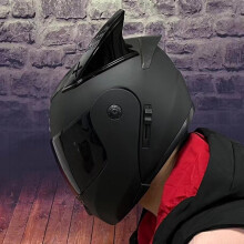 (xL-17) Kask wyścigowy Flip Up, modułowy, z podwójnym szkłem, kask motocyklowy, pełna twarz, bezpieczny