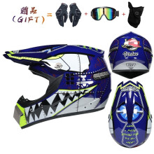 (M-38)Nowy kask motocyklowy terenowy dla mężczyzn i kobiet, kask motocrossowy, pełna twarz