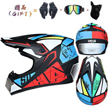(xL-11)Nowy kask motocyklowy terenowy dla mężczyzn i kobiet, kask motocrossowy, pełna twarz