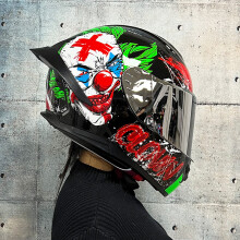 (M-b5)ORZ Casco integrale da corsa con doppia lente Certificazione DOT Forte resistenza