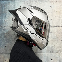 Kask wyścigowy (M-a6)ORZ Full Face Dual Lens z certyfikatem DOT Wysoka odporność
