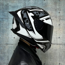 Kask wyścigowy (M-c7)ORZ Full Face Dual Lens z certyfikatem DOT Wysoka odporność