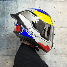 (xxL-c5) Kask wyścigowy ORZ Full Face Dual Lens z certyfikatem DOT Wysoka odporność