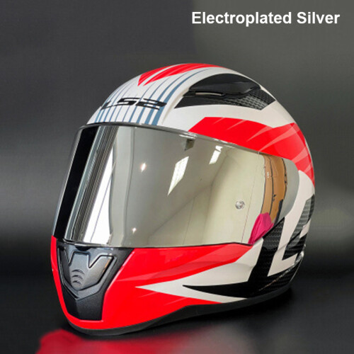 Visiere (Argento) per casco da moto LS2 FF320 Stream FF353 Rapid FF328 FF800
