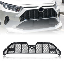 (Zwart) Voor Toyota RAV4 2019-2022 Grille Honingraat Stijl Racing Grill Zwarte Auto Bovenste Bumper
