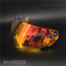 (Visiera rossa Revo) Lente per visiera per casco, lente per visiera per casco integrale da motocicletta,