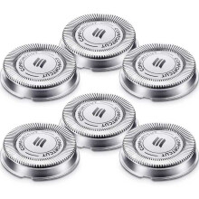 6 Packungen SH30 Ersatzkopf für Rasierer, kompatibel mit Philips Elektrorasierer Serie 1000, 2000, 3000