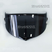 (nero) Visiera per casco Pista Lente per casco da moto Visiera per casco Lente completa