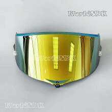 Visiera per casco Pista (Oro) Lente per casco da moto Visiera per casco Occhiali Lente completa