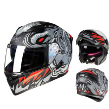 (S-NO4) Najnowszy, zatwierdzony przez DOT, modułowy kask motocyklowy z klapką, Voyage Racing