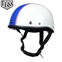 (xL-15)VOSS vintage motorcykelhjälm retro skoterhalvhjälm med inbyggd
