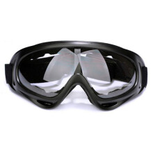 (Transparent)Motorcykelsportglasögon Flexibel korshjälm Ansiktsmask Anti-dim vindtät