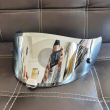 (silver)Hj-26 Helmet Visir Motorcykel Helmet Helmet Visir Linsfodral för HJC