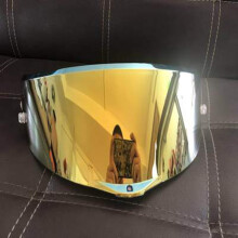 (Guld)11 färger tillgängliga Motorcykelhjälm Lens Visir Hjälm Glasögon Lens Full