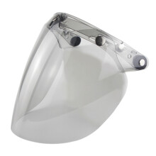 (D) Visiera a bolla per casco da moto con design a 3 scatti, visiera per casco aperto con