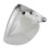 (D)Motorcycle Helmet Bubble Visor 3-Snap Design Open Face Helmet Visor with 1