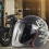 (D)Motorcycle Helmet Bubble Visor 3-Snap Design Open Face Helmet Visor with 4