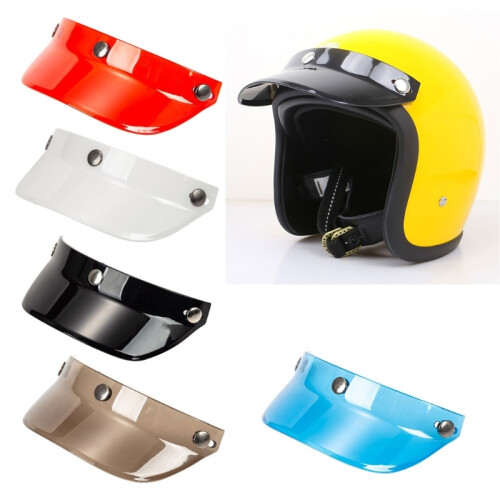 (μαύρο) D7YA 3-Snap Κράνος Peak Lens Sun Shade Shield ανθεκτικό στη φθορά για 1
