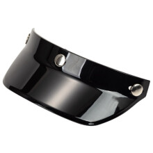 (nero)D7YA Visiera parasole con 3 bottoni automatici, resistente all'usura per motocicletta a 3/4