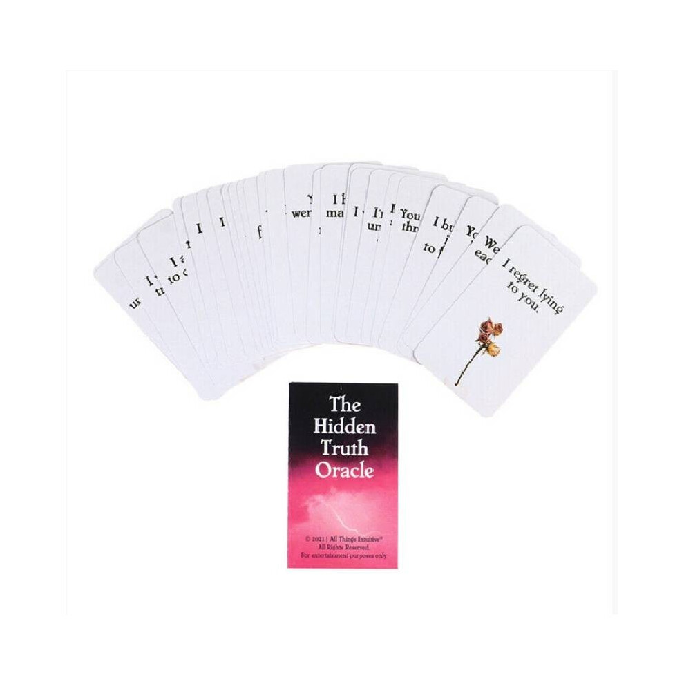 Hidden The Truth Oracle Cards Tarot Card Board Game Party Divination Prophecy