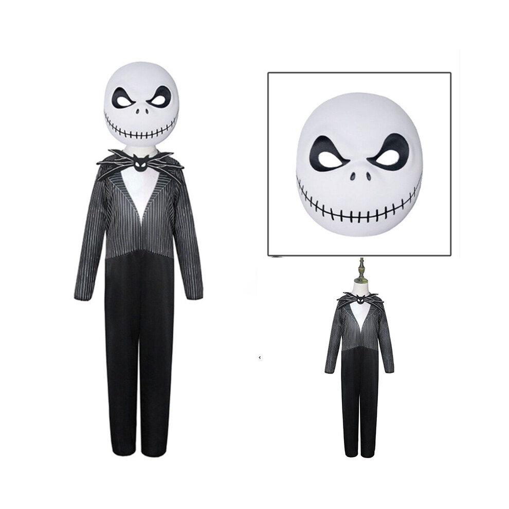 (S) The Nightmare Before Christmas Jack Skellington Cosplay Childern Party Costume
