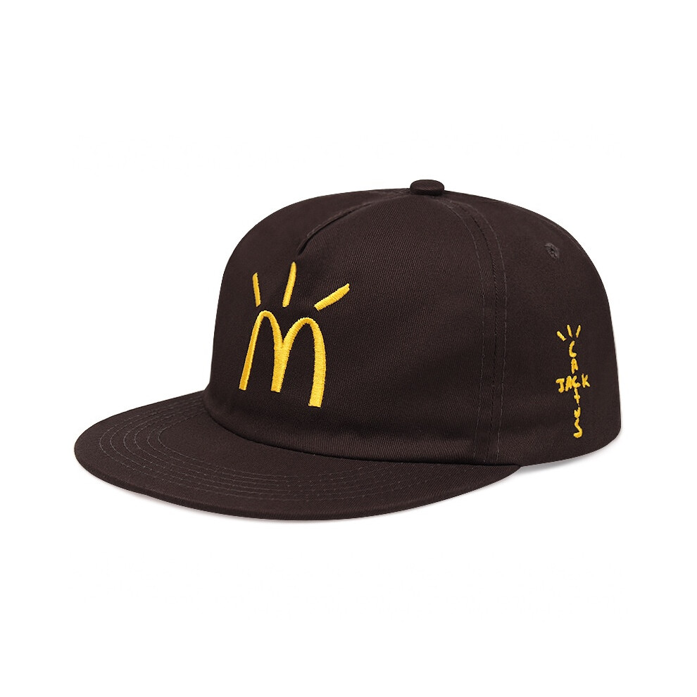 (Brown M) Travis Cactus Scotts Jack Cobranded Mcdonald Baseball Embroidery Cap Flatbrim