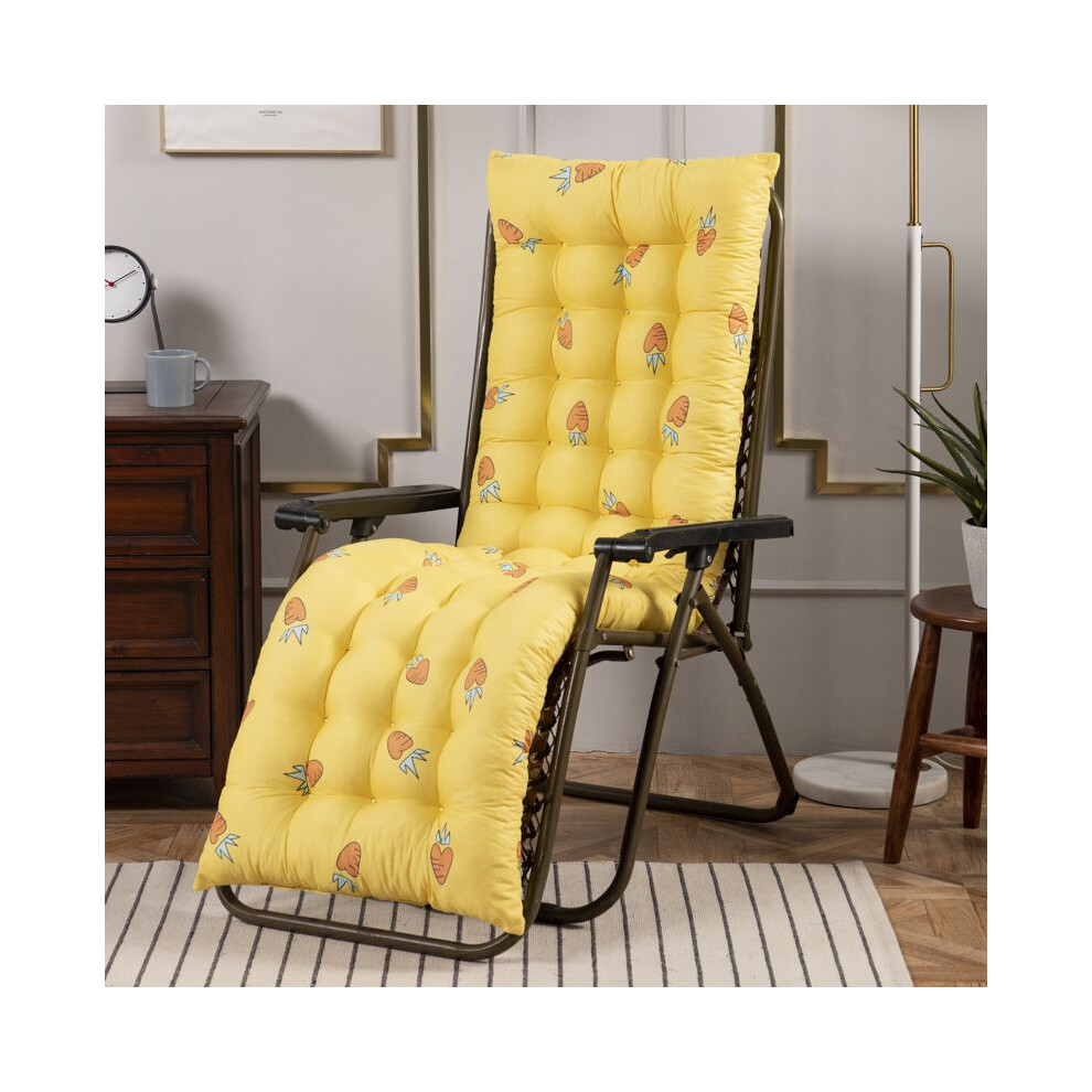 (Yellow Carrot,48*120*8cm/19*47*3in)Fauteuil à dossier haut étoilé feuilles coussin de terrasse coussin de siège jardin patio inclinable salon