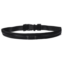 (Black-Two Pocket)Ceinture de course sac de poche pack téléphone clé entraînement cyclisme yoga taille pochette pack